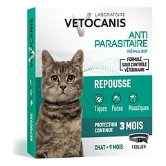 Vetocanis Abwehrhalsband gegen Flöhe und Zecken für Katzen photo