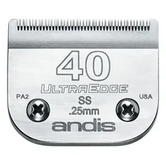 Andis plaukų kirpimo peiliukai UltraEdge Size 40SS, 1/100" - 0.25 mm — 2 nuotrauka