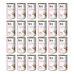 BRIT Veterinary Diet Hypoallergenic Lašiša ir žirniai alergiškiems šunims 24x400g