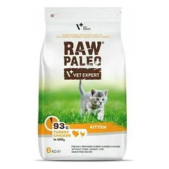 VetExpert Raw Paleo su kalakutiena ir vištiena, sausas maistas katėms 6 kg