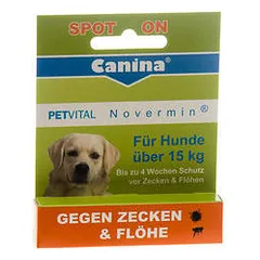 CANINA Petvital Novermin drops for dogs from 15kg nuotrauka