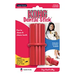 KONG DENTAL STICK lazdelė- žaislas dantims, M, raudona — 2 nuotrauka
