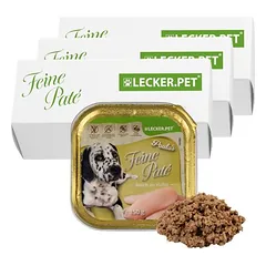 Lyra Pet Lecker.Pet® Paula's Feine Paté su vištiena, drėgnas maistas šunims