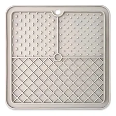 Epic Pet Lick&Snack – laižymo kilimėlis šunims ir katėms, 20x20cm (pilkas) — 3 nuotrauka
