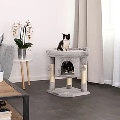 Lionto draskyklė katėms, 60 cm, šviesiai pilka — 3 nuotrauka