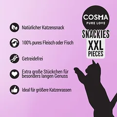 Cosma Snackies XXL gabaliukai, skanėstai katėms — 3 nuotrauka