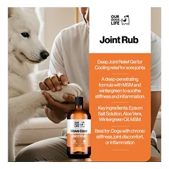 DOGSLIFE Epsom Salt Gel️ MoveEase Deep Relief Rub gelis šunims, sąnarių veiklai 250 ml — 4 nuotrauka