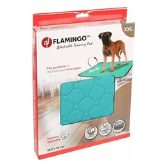 Flamingo Training Pad Green XXL Antislip daugkartinio naudojimo dresūros kilimėlis šuniukams, 5 sluoksnių, 115×68,5 cm