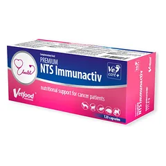 Vetfood Premium NTS Immunactiv - papildas gyvūnams, nusilpusiems dėl vėžio, šunims, katėms, šeškams ir žiurkėms - 120 tablečių — 2 nuotrauka