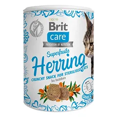 Brit Care Superfruits Herring skanėstai sterilizuotoms katėms 100 g
