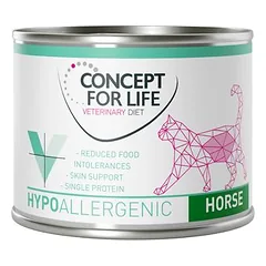 Concept for Life Veterinary Diet Hypoallergenic su arkliena, drėgnas maistas katėms — 2 nuotrauka