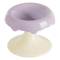Keraminis gyvūnų augintinių dubenėlis, violetinis — 3 nuotrauka