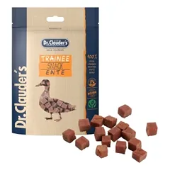 DR. CLAUDER'S Trainee Snack vytintos antienos skanėstai kubeliais šunims ir katėms, 80 g — 2 nuotrauka