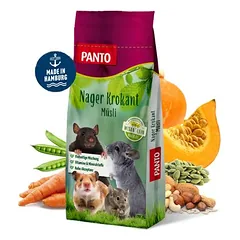 PANTO Nager-Krokant-Müsli – Nagerfutter mit Möhre, Kürbiskernen und Luzerne