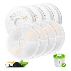HausPets 8er Set Filter für Katzenbrunnen 3L Kohle Harz