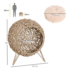 Katės guolis Ø52 × H58 cm — 3 nuotrauka