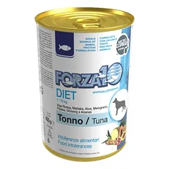 Forza10 Diet hipoalerginiai konservai šunims su tunu ir bulvėmis, 400 g
