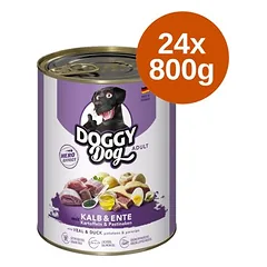 Doggy Dog Adult drėgnas maistas šunims, ekonominė pakuotė 24 x 800 g
