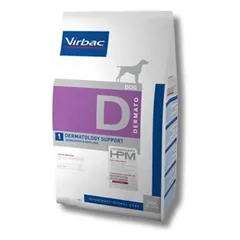 Virbac HPM D1 Dermatology Support Dog visavertis sausas pašaras šunims odos funkcijoms gerinti