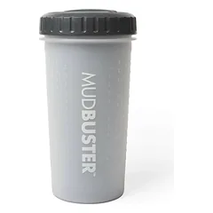 Dexas Lidded Mudbuster - Silikoninis šunų letenų valiklis su dangteliu, dydis L, Niebieski / Large — 3 nuotrauka