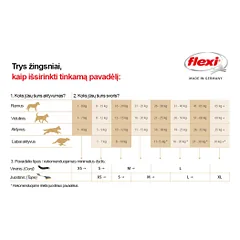 Flexi One juostinis, universalus, baltas pavadėlis šunims, 5 m — 3 nuotrauka