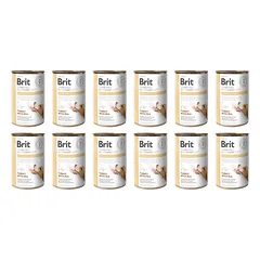BRIT Veterinary Diet Hepatic Turkey&Pea maistas šunims 12x400 g