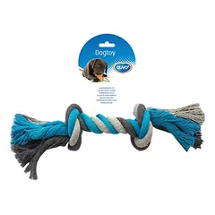Duvo+ Hundespielzeug Knot Baumwolle grau/blau