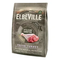 ElbeVille Mini Adult Fresh su kalakutiena Fit & Slim Condition, sausas maistas šunims 4 kg