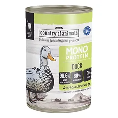 COUNTRY OF ANIMALS Cat Monoprotein Duck 400g antis, drėgnas maistas katėms