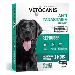 Vetocanis atbaidantis antkaklis nuo blusų ir erkių šunims, Vidutiniams 11–25 kg — 5 nuotrauka