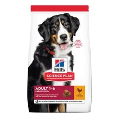 Hills Science Plan Canine Adult Large Breed Chicken sausas maistas didelių veislių šunims, 14 kg