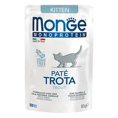 Monge Monoprotein konservai kačiukams su upėtakiu, 85 g parduotuvėje petbaze.lt