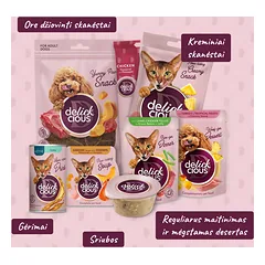 DELICKCIOUS konservuotas pašaras su kalakutiena ir trop. vaisiais suaugusiems šunims, 80 g — 5 nuotrauka