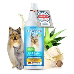 BluePet Entfilzungsspray Hunde & Katzen, natürliches Fellspray gegen Knoten