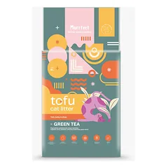 Murrfect Green tea tofu kraikas katėms žaliosios arbatos kvapo sušokantis, nedulkantis 6l x 8vnt.