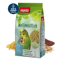 PANTO Wellensittichfutter - ausgewogene Saatenmischung für Wellensittiche