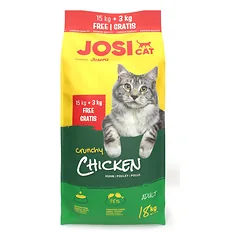 JosiCat Crunchy Chicken pašaras katėms 15+3kg AKCIJA