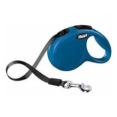 Flexi New Classic ritininis pavadėlis šunims XS (juosta) 3 m, mėlynas parduotuvėje 1petshop.lt