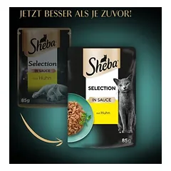 Sheba mišrių rūšių šviežio maisto maišeliai, drėgnas maistas katėms, ekonominė pakuotė Megapack 56 x 85 g — 3 nuotrauka