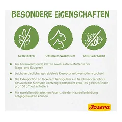 Josera Kitten Grainfree, sausas maistas katėms, 1,5 - 2,9 kg — 4 nuotrauka