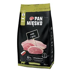 PAN MIĘSKO Kalakutiena su žąsiena katėms traškučiai S 1,6 kg