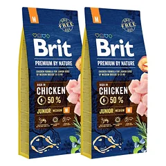 BRIT Premium By Nature Junior Medium M 30 kg (2 x 15 kg)