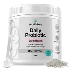 PROBIOPETS Brain Health probiotikai smegenų veiklai šunims, 100 g