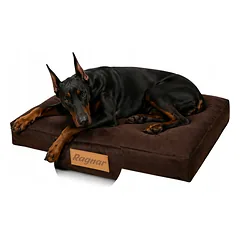 DOGESTE XXL dydžio vandeniui atsparus šuns guolis-čiužinys su personalizuotu užrašu, 110 × 90 cm