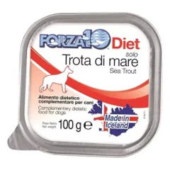 Forza 10 Solo Diet Sea trout drėgnas maistas alergiškiems šunims, 100 g nuotrauka