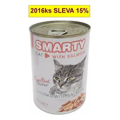 SMARTY Cat Lašiša gabalėliai skardine 410 g