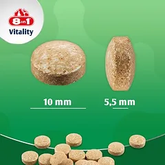 8in1 Vitality tabletės nuo išmatų valgymo, papildas šunims, < 49 g — 5 nuotrauka