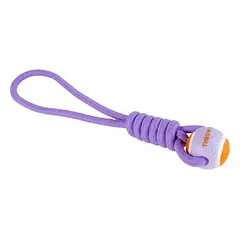 Coockoo Hundespielzeug Ball mit Seilschlaufe Throw Me lila/orange nuotrauka