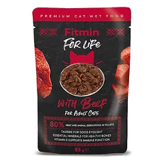 Fitmin for Life Adult Beef konservai katėms padaže