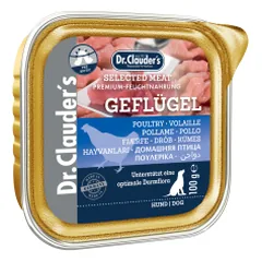 Dr. Clauders Poultry šlapias maistas šunims, 100 g nuotrauka